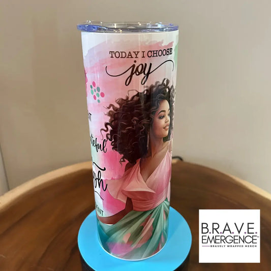 I Am Who God Says - 20-oz Tumbler Bravely Wrapped Merch