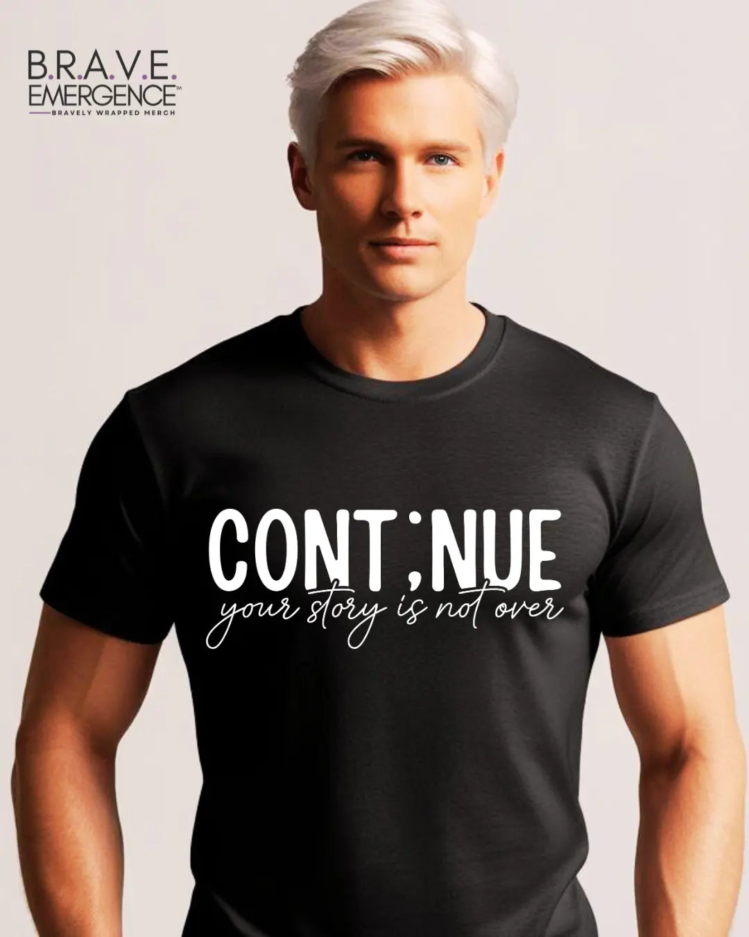 Continue Tee (Men's) Bravely Wrapped Merch