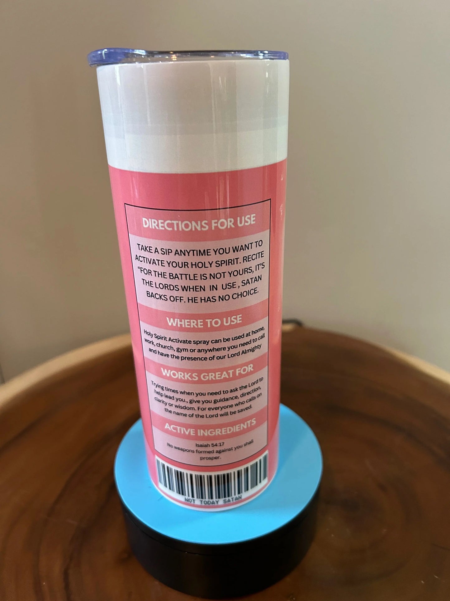 Not Today Satan - 20-oz Tumbler Bravely Wrapped Merch