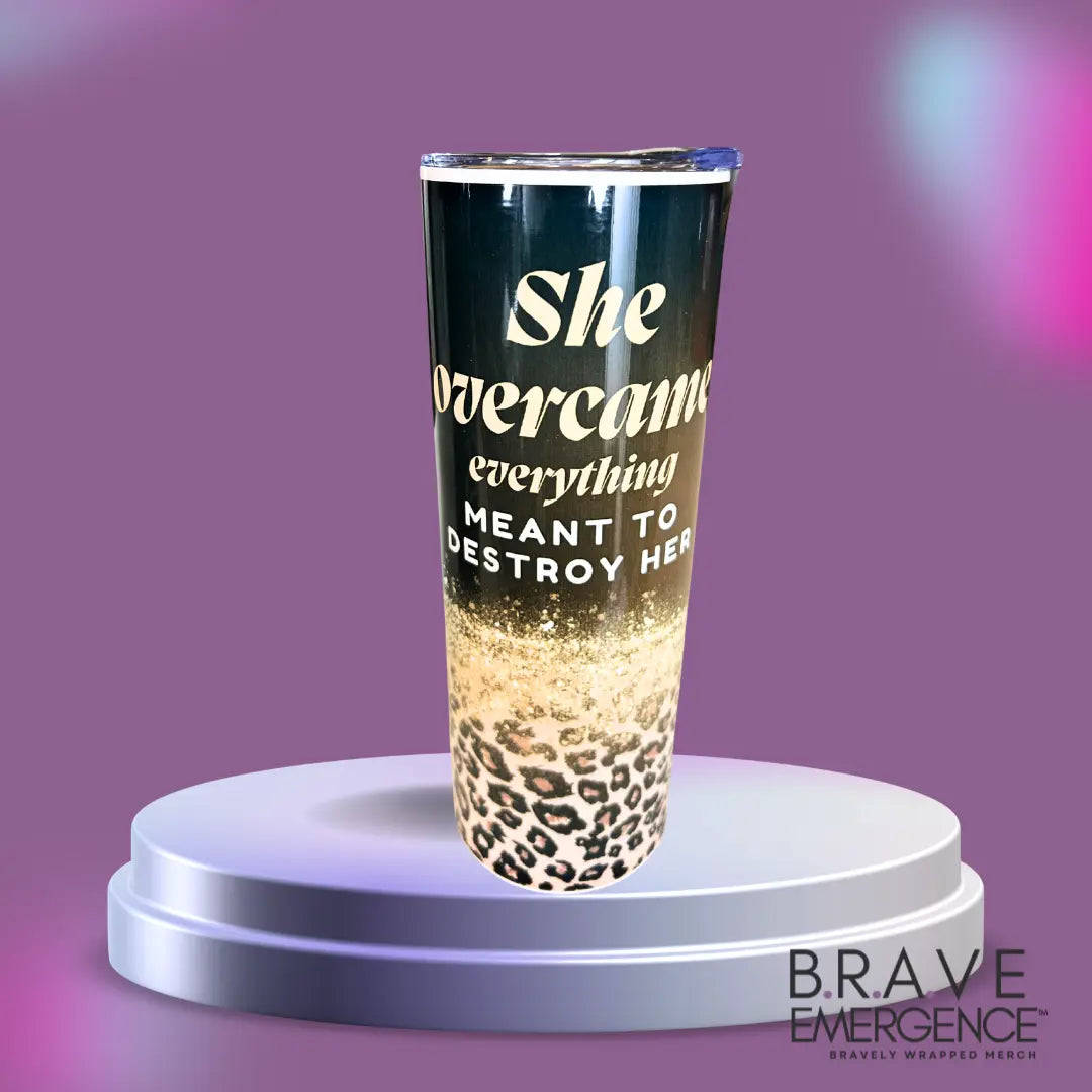 Overcomer - 20-oz Tumbler Bravely Wrapped Merch