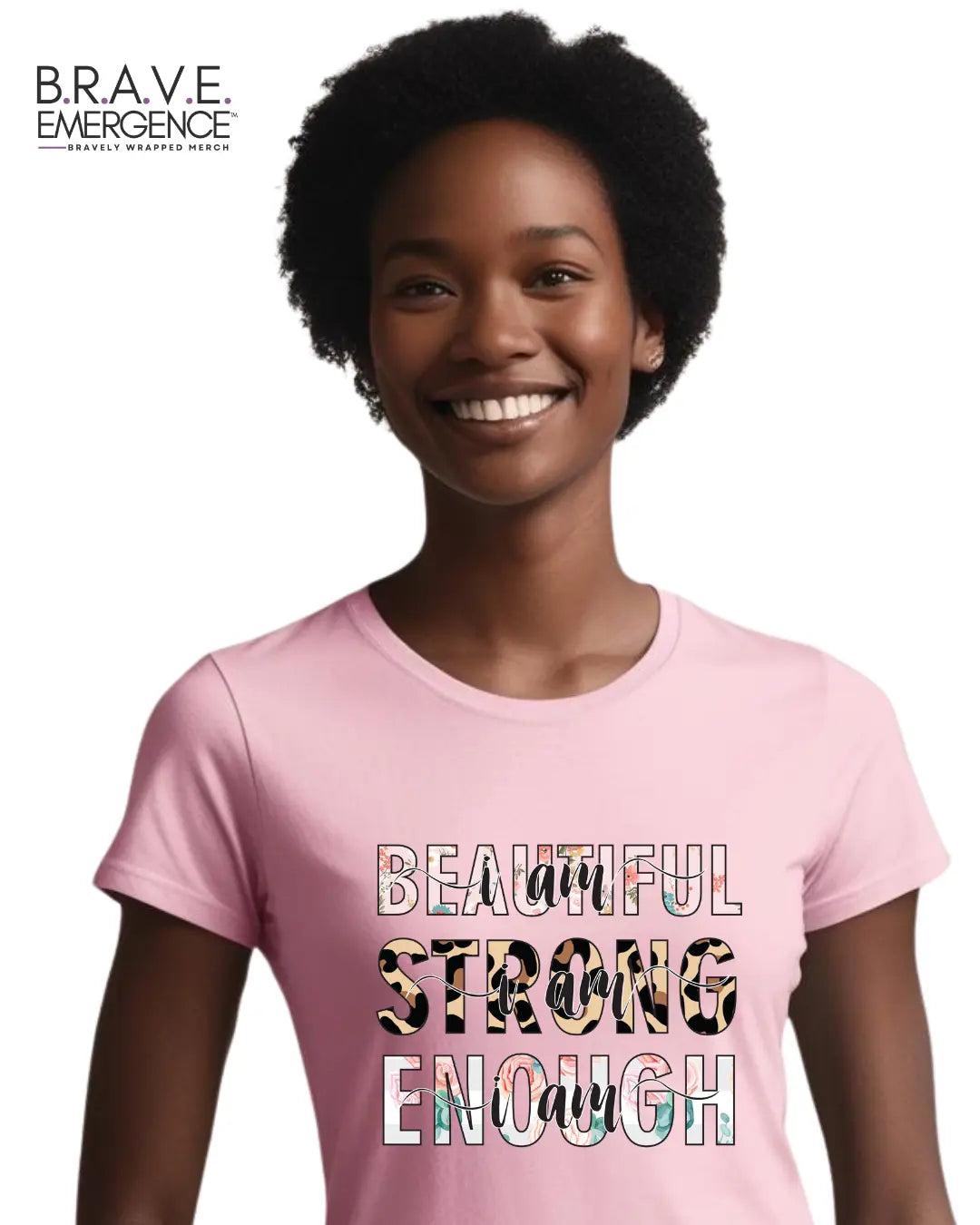 I Am Enough Tee (Women's) Bravely Wrapped Merch
