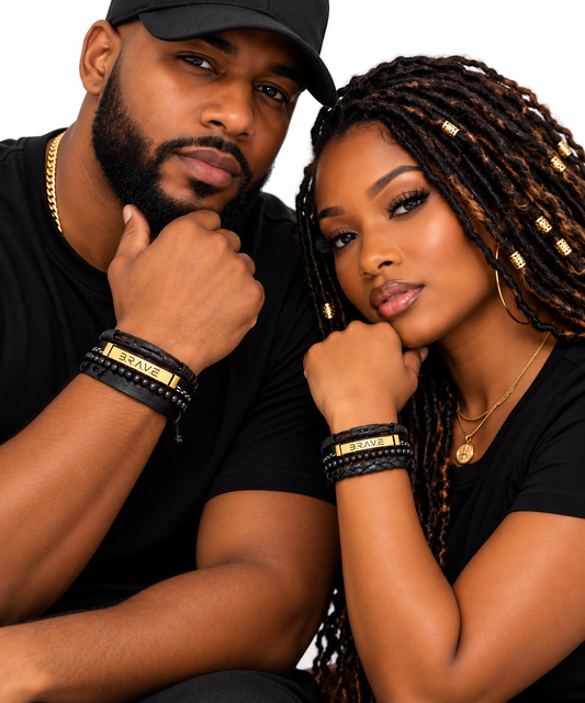B.R.A.V.E. Emergence™ Signature Bracelet Stack (GOLD)