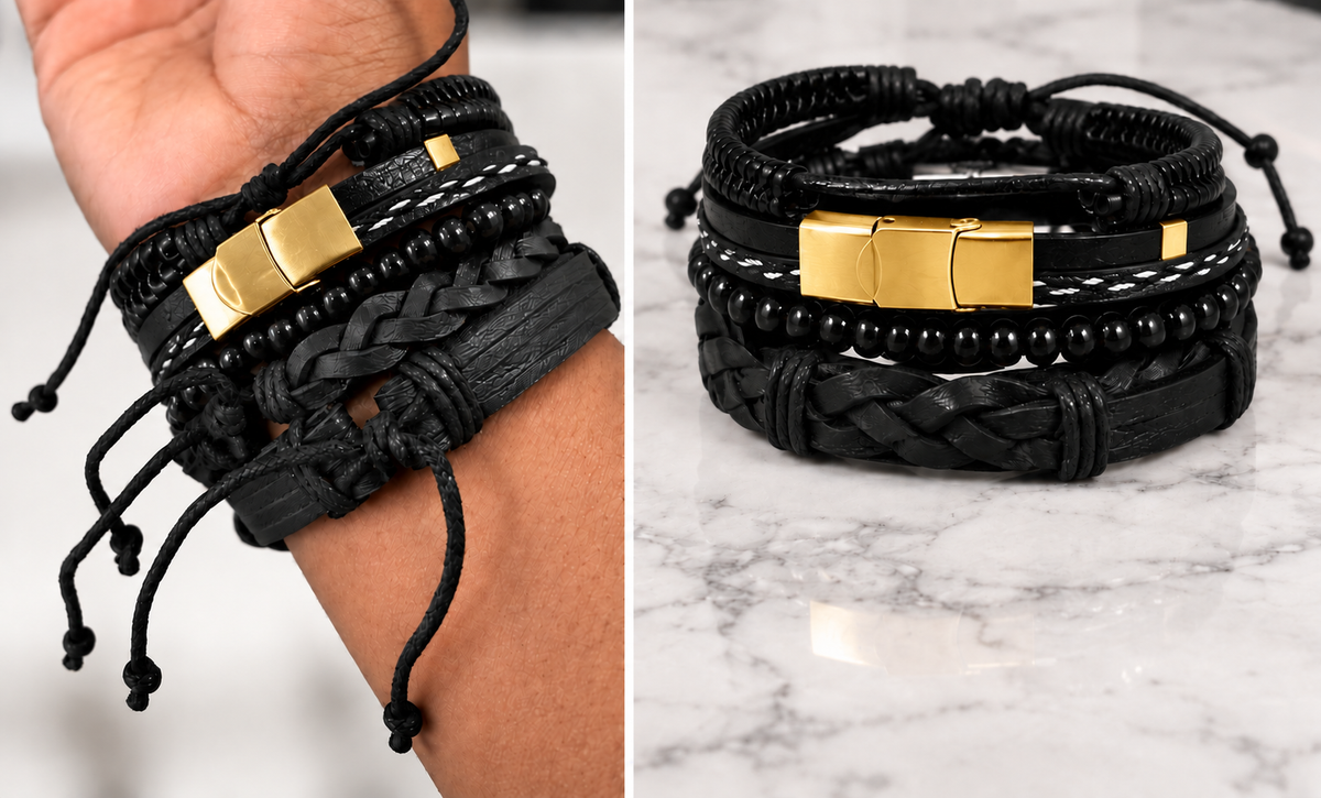 BRAVE Emergence™ Signature Bracelet Stack (GOLD)