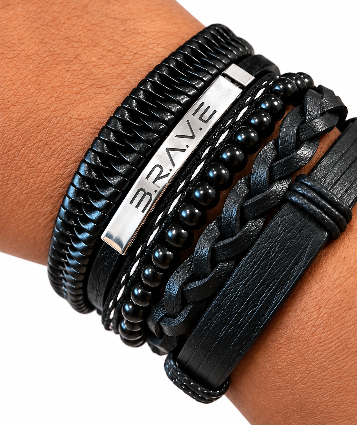 BRAVE Emergence™ Signature Bracelet Stack (SILVER)