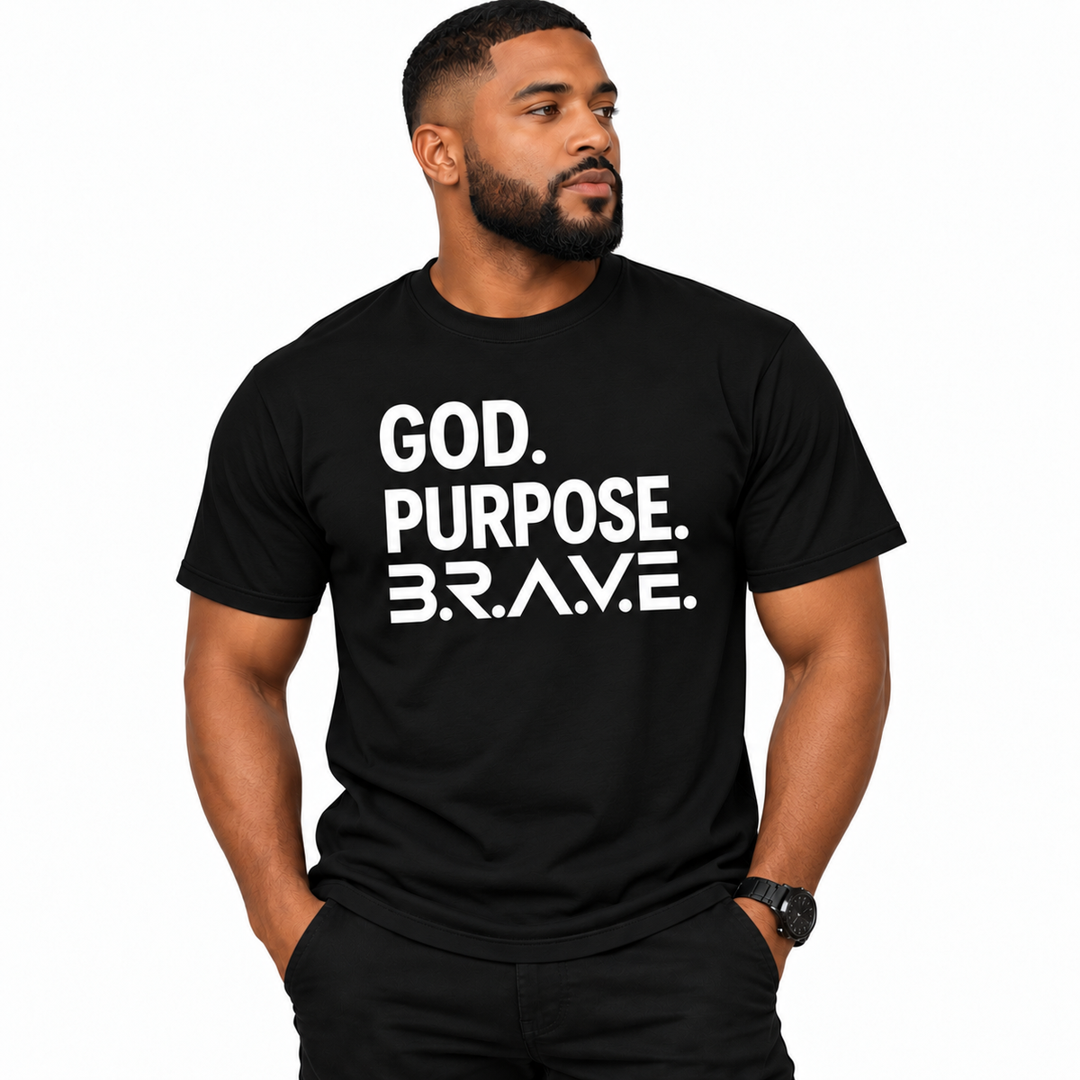 GOD. PURPOSE. B.R.A.V.E.™ T-Shirt