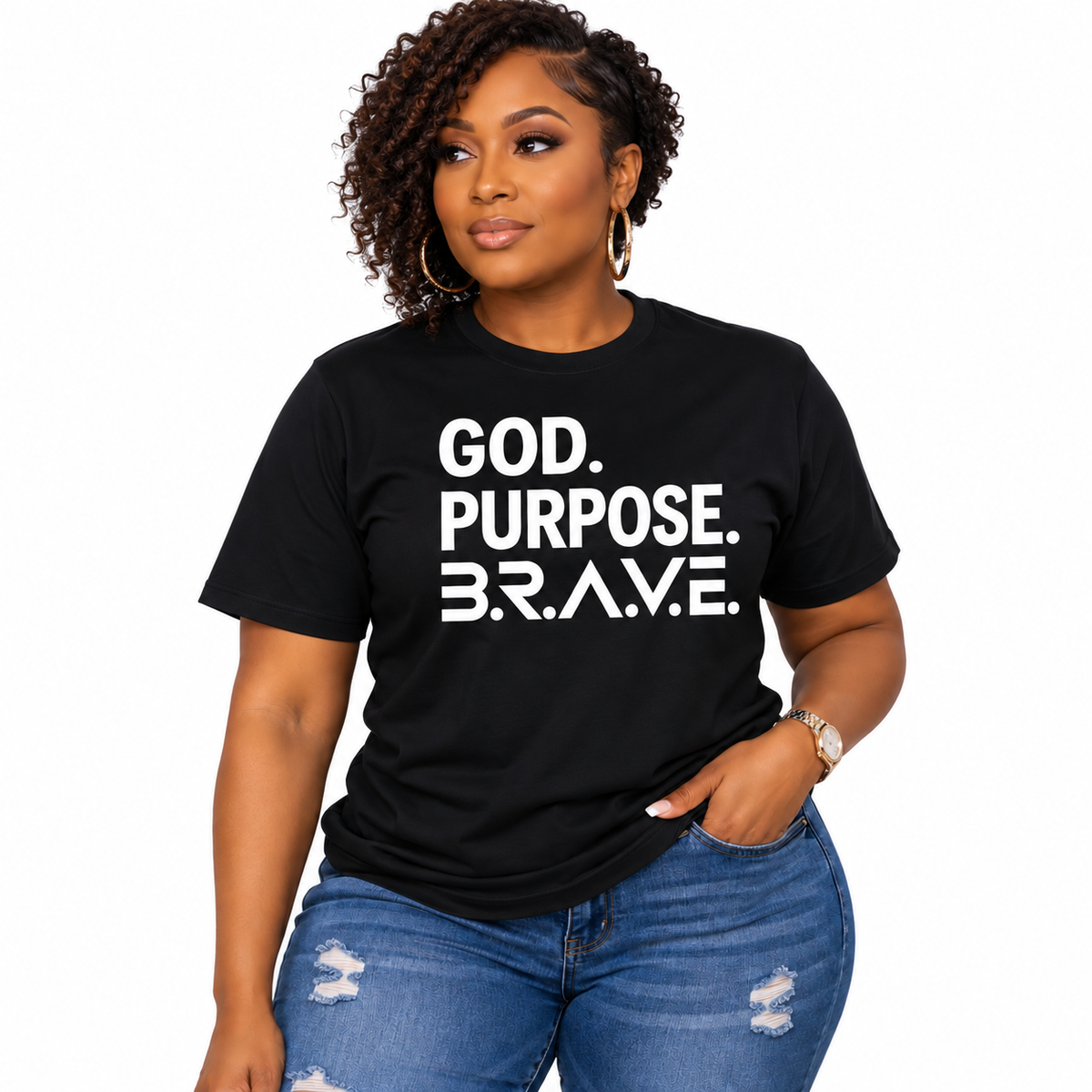 GOD. PURPOSE. B.R.A.V.E.™ T-Shirt