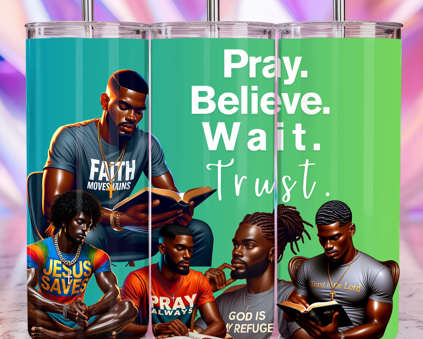 Real Men Pray & Trust 20 oz. Tumbler