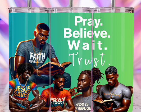 Real Men Pray & Trust 20 oz. Tumbler